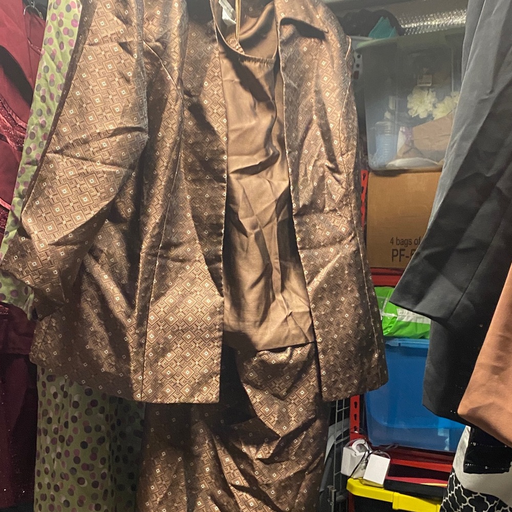 Just...Taylor Geometric Brown Jacket